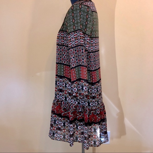 NY Collection | Boho peasant dress with string - Picture 2 of 7